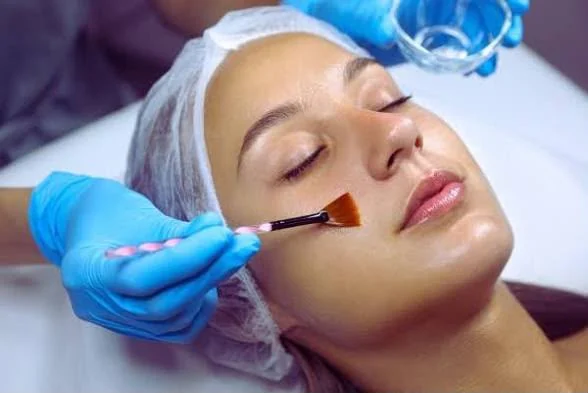 Professional facial skin care treatment
