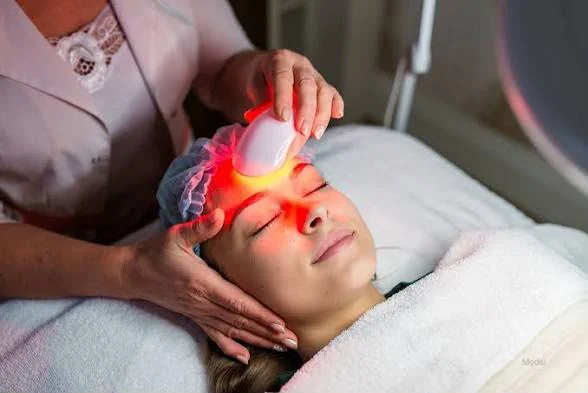 Laser facial treatment procedure